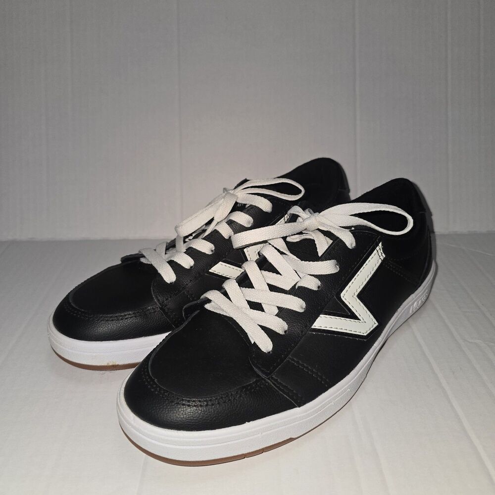 Vans Lowland CC Black True White Sneakers Women's 8 ComfyCush Leather